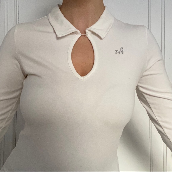 Y2K collared top - Picture 3 of 9